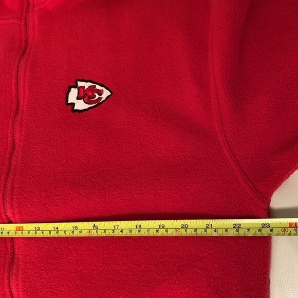 Iron Knights Athletics Fleece Red Full Zipper Jacket Pockets Logo Size M - Picture 3 of 9